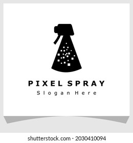 PIXEL SPRAY LOGO DESIGN TEMPLATE