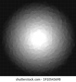 Pixel-Quadrate-Hintergrund. Monochrome geometrische Struktur. Vektorgrafik	