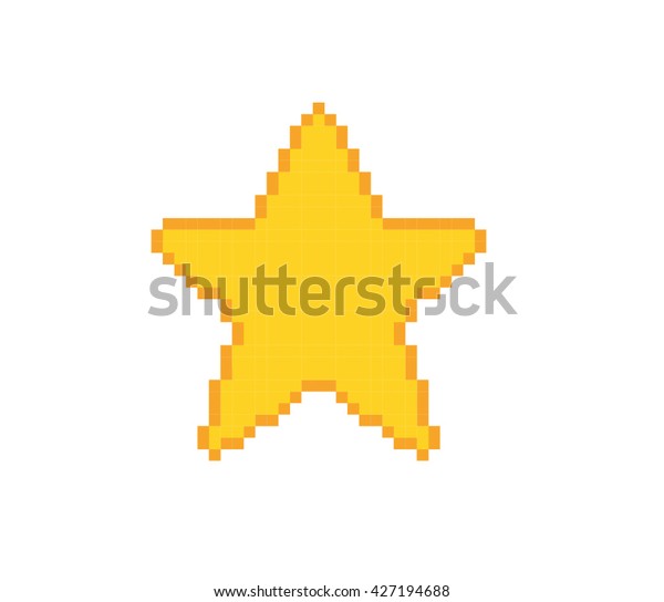 Pixel Star Illustration Stock Vector (Royalty Free) 427194688