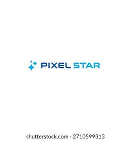 Pixel Star logo or icon design