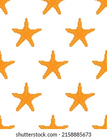  pixel starfash Seamless Pattern vector Background texture pixel art for 8 bit game