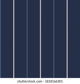 Pixel stripe pattern with Navy blue, Red and white color vertical parallel stripes.Vector abstract background.