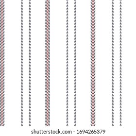 Pixel stripe seamless pattern with Navy Blue, Red and white colors vertical parallel stripes.Vector stripe pattern abstract background.