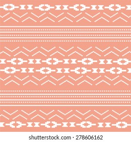 Pixel style abstract orange background pattern vector