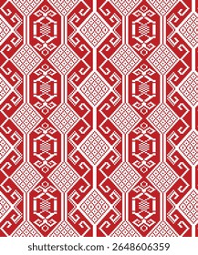 Pixel style fabric pattern design