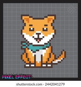 pixel style icon of dog