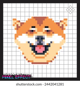 pixel style icon of dog