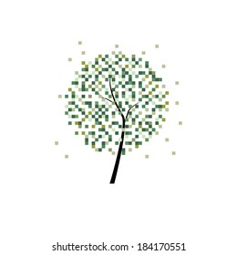 Pixel Style Tree Icon