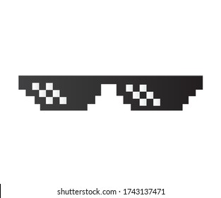 Civic blouse A good friend 8bit Sunglasses Funny Thug Life Meme Stock Vector (Royalty Free) 1346085575  | Shutterstock