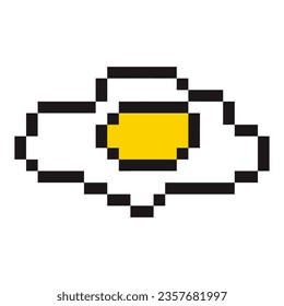 Pixel Sunny Side Up Patch V93 Patch Streetwear, Urban, Luxury, Modern Design Patch Commercial Use