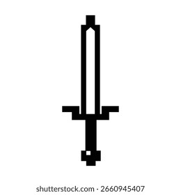 pixel sword icon illustration flat