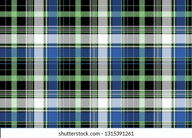 Pixel tartan seamless pattern. Vector illustration.