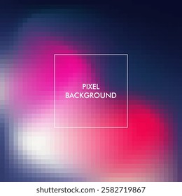 Pixel texture background with black, blue, pink, white, purple color