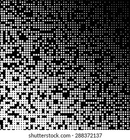 Pixel Texture for design. Abstract geometric shape. dotted Background with place for your text. Halftone digital effect