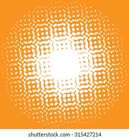 Pixel Texture for design. Abstract geometric shape. dotted Background with place for your text. Halftone digital effect