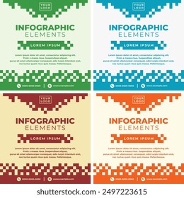 Pixel themed social media design