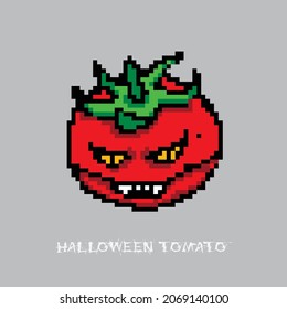 Pixel tnt for games and websites tomato on Halloween