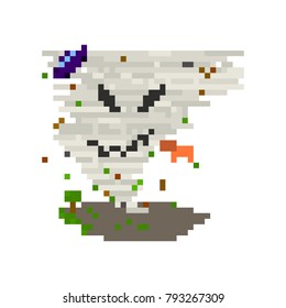 Pixel tornado for games and websites