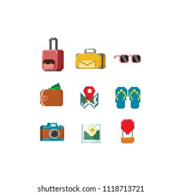 Pixel travel elements.8bit.