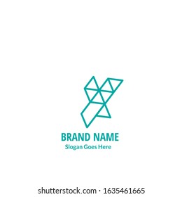 Pixel Triangle Geometric Logo Download Stock Vector (Royalty Free ...