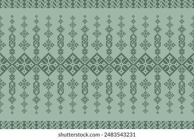 pixel tribal vector seamless pattern. Native American ornament. Ethnic South Western decor style. Boho geometric ornament. Vector seamless pattern. Mexican blanket, rug. Woven carpet illustration.