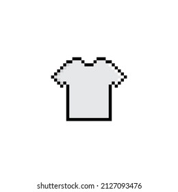 pixel T-shirt icon  sign for 8 bit game