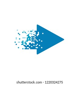 Pixel TV Logo, Streaming Media Logo Design Vector