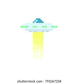 Pixel ufo para juegos y sitios web