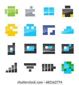 Pixel User Interface Icon Set