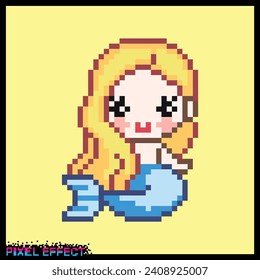 pixel vector with cute mermaid shape.
epic assets