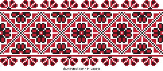 the pixel vector embroidered patterns