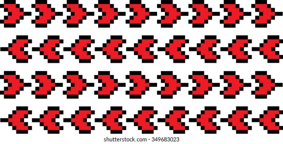 the pixel vector embroidered patterns