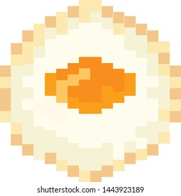 Pixel vector fried egg idea