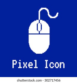 pixel vector icon of computer mouse