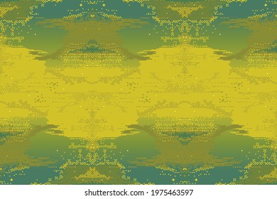 Pixel vector retro futuristic background.  Pixel art background. 8 bit Retro game design interface Pixel art