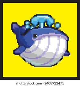 pixel vector with whale shape.
epic assets