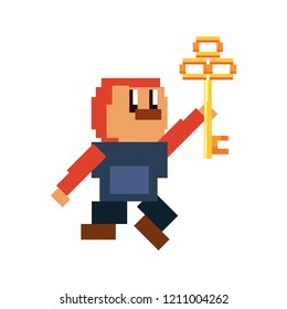 pixel video game