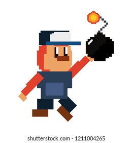 pixel video game