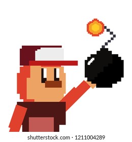 pixel video game
