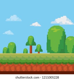 pixel video game