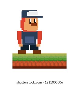 pixel video game