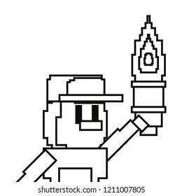 pixel video game
