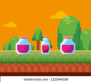 pixel video game