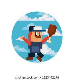 pixel video game