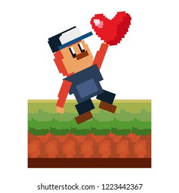 pixel video game