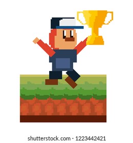 pixel video game