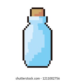 pixel video game bottle potion