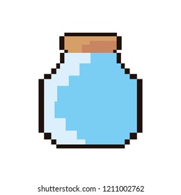 pixel video game bottle potion