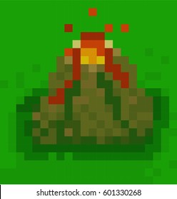 Pixel Volcano