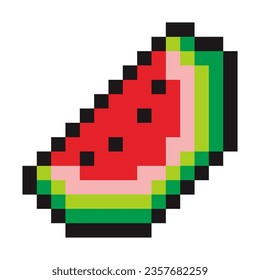 Pixel Watermelon Patch V93 Patch Streetwear, Urban, Luxury, Modern Design Patch Commercial Use